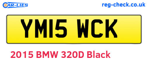 YM15WCK are the vehicle registration plates.