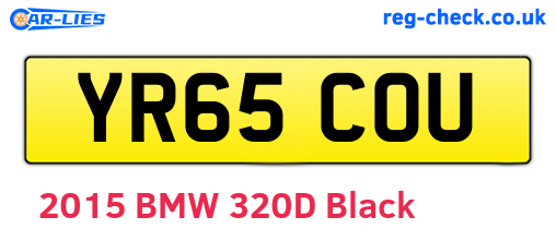 YR65COU are the vehicle registration plates.