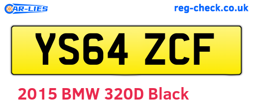 YS64ZCF are the vehicle registration plates.