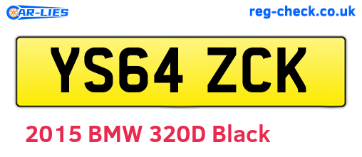 YS64ZCK are the vehicle registration plates.