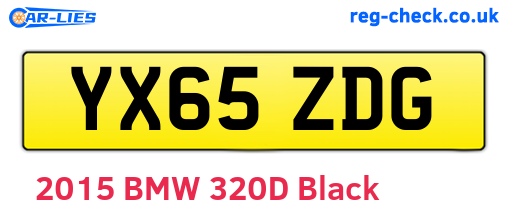 YX65ZDG are the vehicle registration plates.
