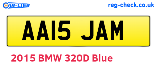 AA15JAM are the vehicle registration plates.