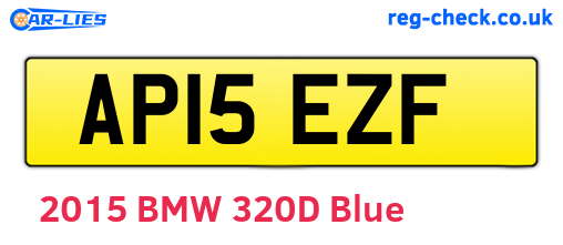 AP15EZF are the vehicle registration plates.
