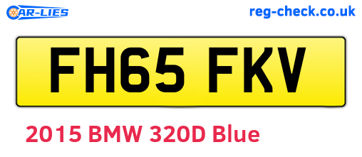 FH65FKV are the vehicle registration plates.
