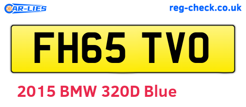 FH65TVO are the vehicle registration plates.