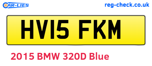 HV15FKM are the vehicle registration plates.