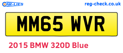 MM65WVR are the vehicle registration plates.