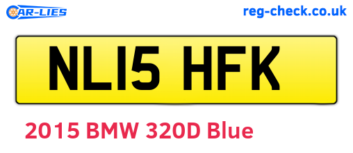 NL15HFK are the vehicle registration plates.