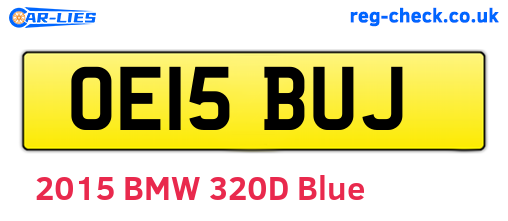 OE15BUJ are the vehicle registration plates.