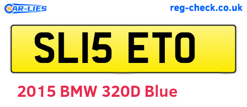 SL15ETO are the vehicle registration plates.