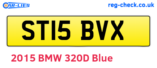 ST15BVX are the vehicle registration plates.