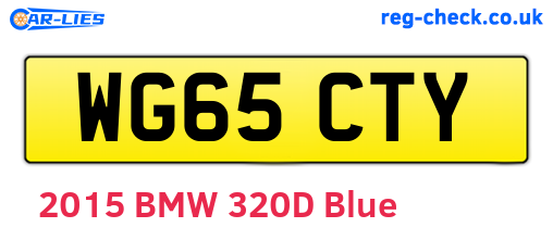 WG65CTY are the vehicle registration plates.