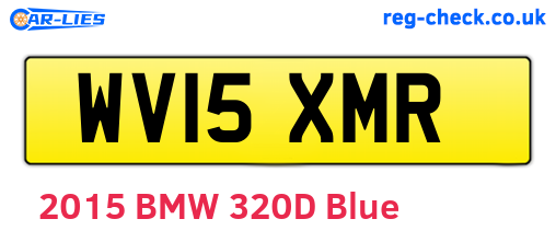 WV15XMR are the vehicle registration plates.