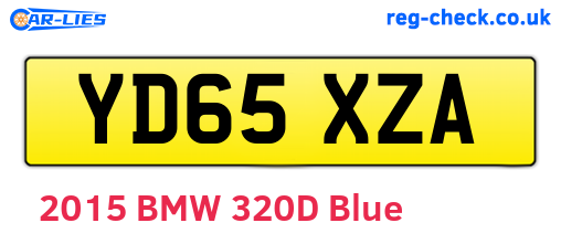 YD65XZA are the vehicle registration plates.