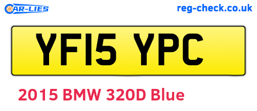 YF15YPC are the vehicle registration plates.