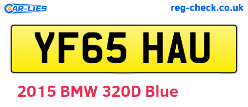 YF65HAU are the vehicle registration plates.