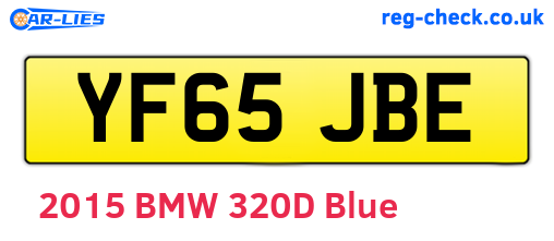 YF65JBE are the vehicle registration plates.