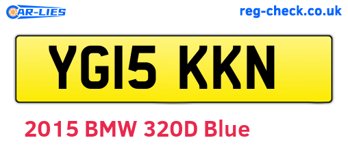 YG15KKN are the vehicle registration plates.