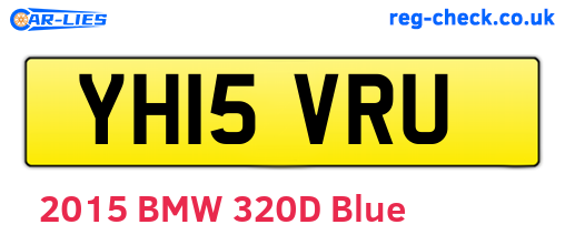 YH15VRU are the vehicle registration plates.