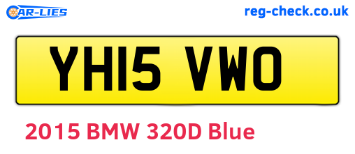 YH15VWO are the vehicle registration plates.