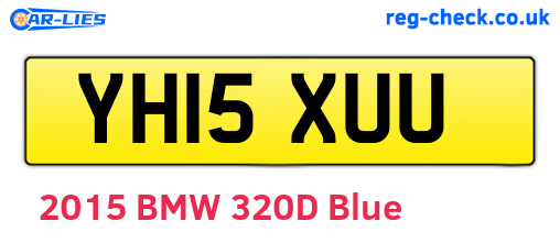 YH15XUU are the vehicle registration plates.