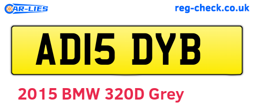 AD15DYB are the vehicle registration plates.