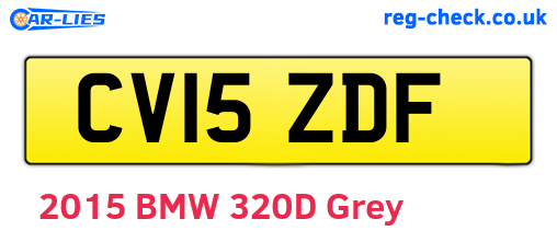 CV15ZDF are the vehicle registration plates.