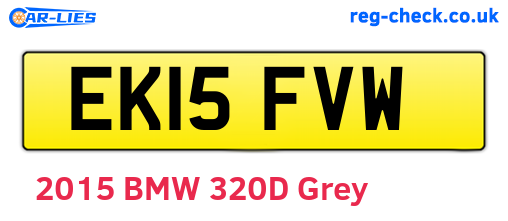 EK15FVW are the vehicle registration plates.