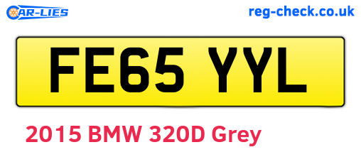 FE65YYL are the vehicle registration plates.