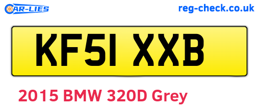 KF51XXB are the vehicle registration plates.