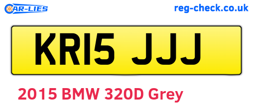 KR15JJJ are the vehicle registration plates.