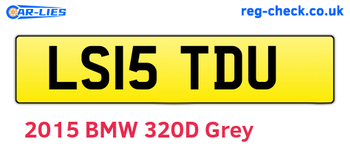 LS15TDU are the vehicle registration plates.