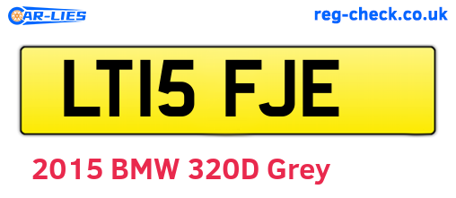 LT15FJE are the vehicle registration plates.