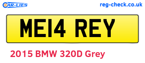 ME14REY are the vehicle registration plates.