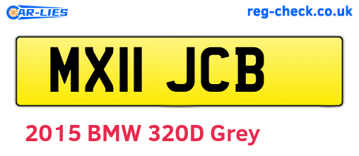MX11JCB are the vehicle registration plates.