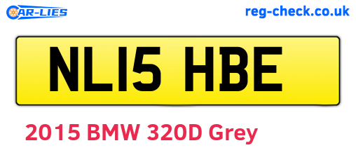 NL15HBE are the vehicle registration plates.