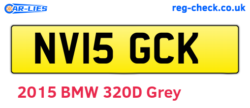 NV15GCK are the vehicle registration plates.
