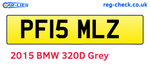 PF15MLZ are the vehicle registration plates.