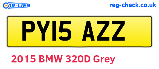 PY15AZZ are the vehicle registration plates.