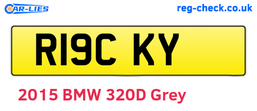R19CKY are the vehicle registration plates.