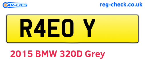 R4EOY are the vehicle registration plates.