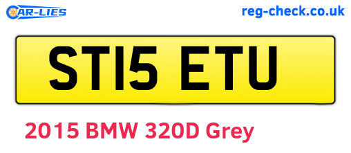 ST15ETU are the vehicle registration plates.