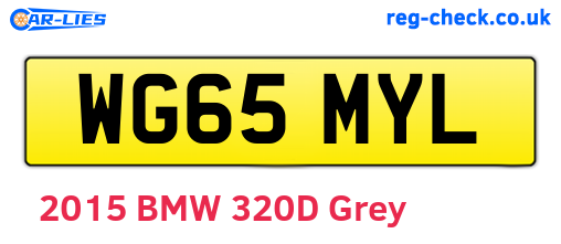 WG65MYL are the vehicle registration plates.