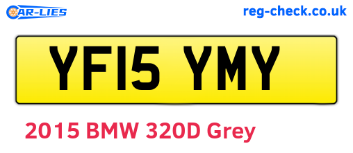 YF15YMY are the vehicle registration plates.