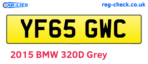 YF65GWC are the vehicle registration plates.