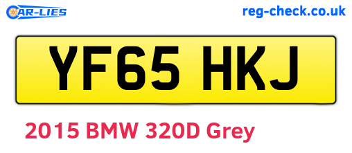 YF65HKJ are the vehicle registration plates.