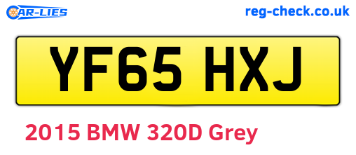 YF65HXJ are the vehicle registration plates.