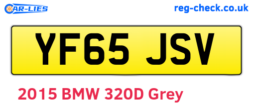 YF65JSV are the vehicle registration plates.