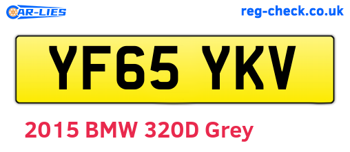 YF65YKV are the vehicle registration plates.