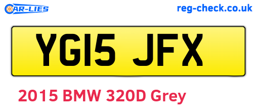 YG15JFX are the vehicle registration plates.